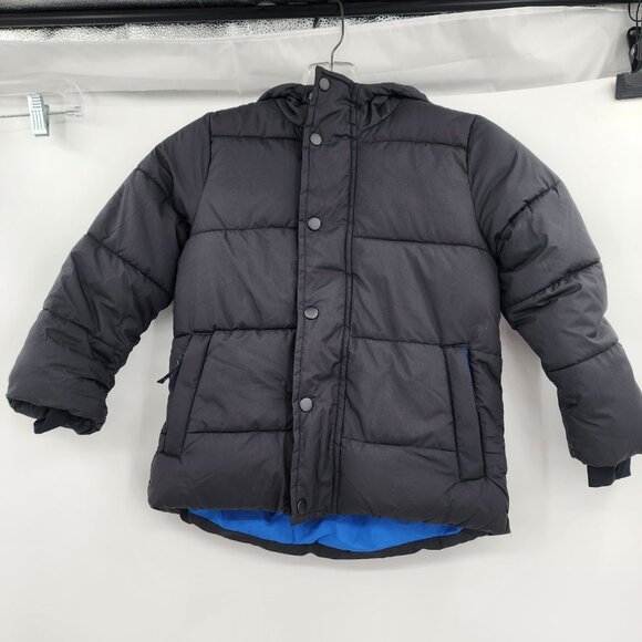 AMAZON ESSENTIALS Little Boys Waterproof Winter Black Puffer Jacket XS (4-5) NWT - Picture 3 of 11